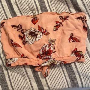 Floral tube top